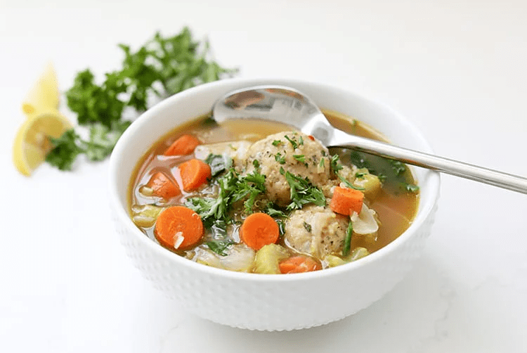 Chicken meatball soup