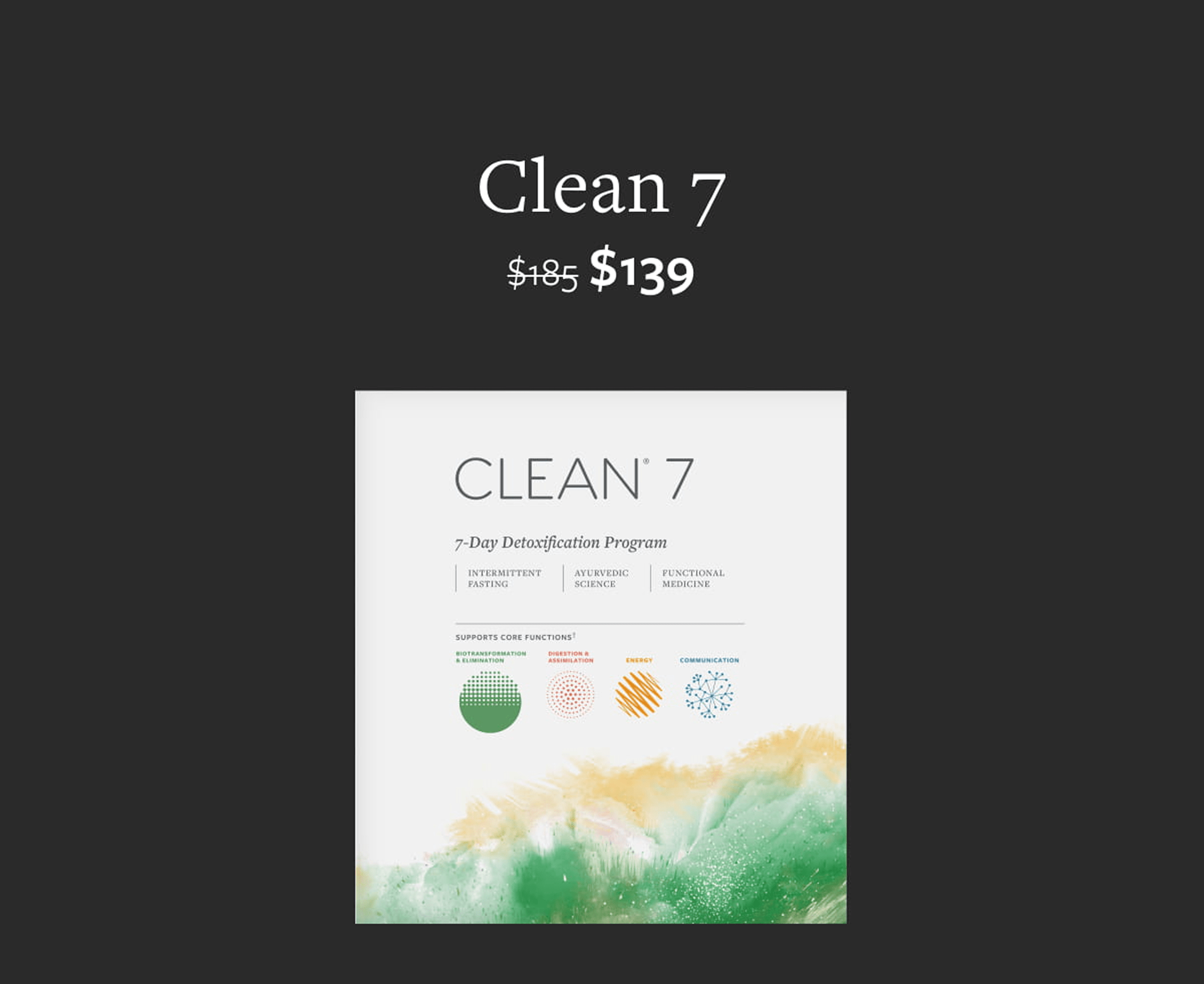 Clean 7 Now at $139