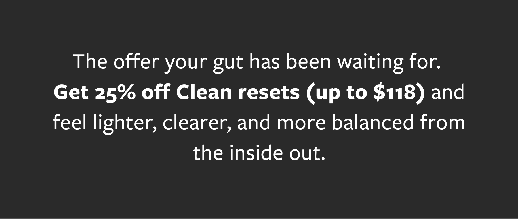 25% off resets
