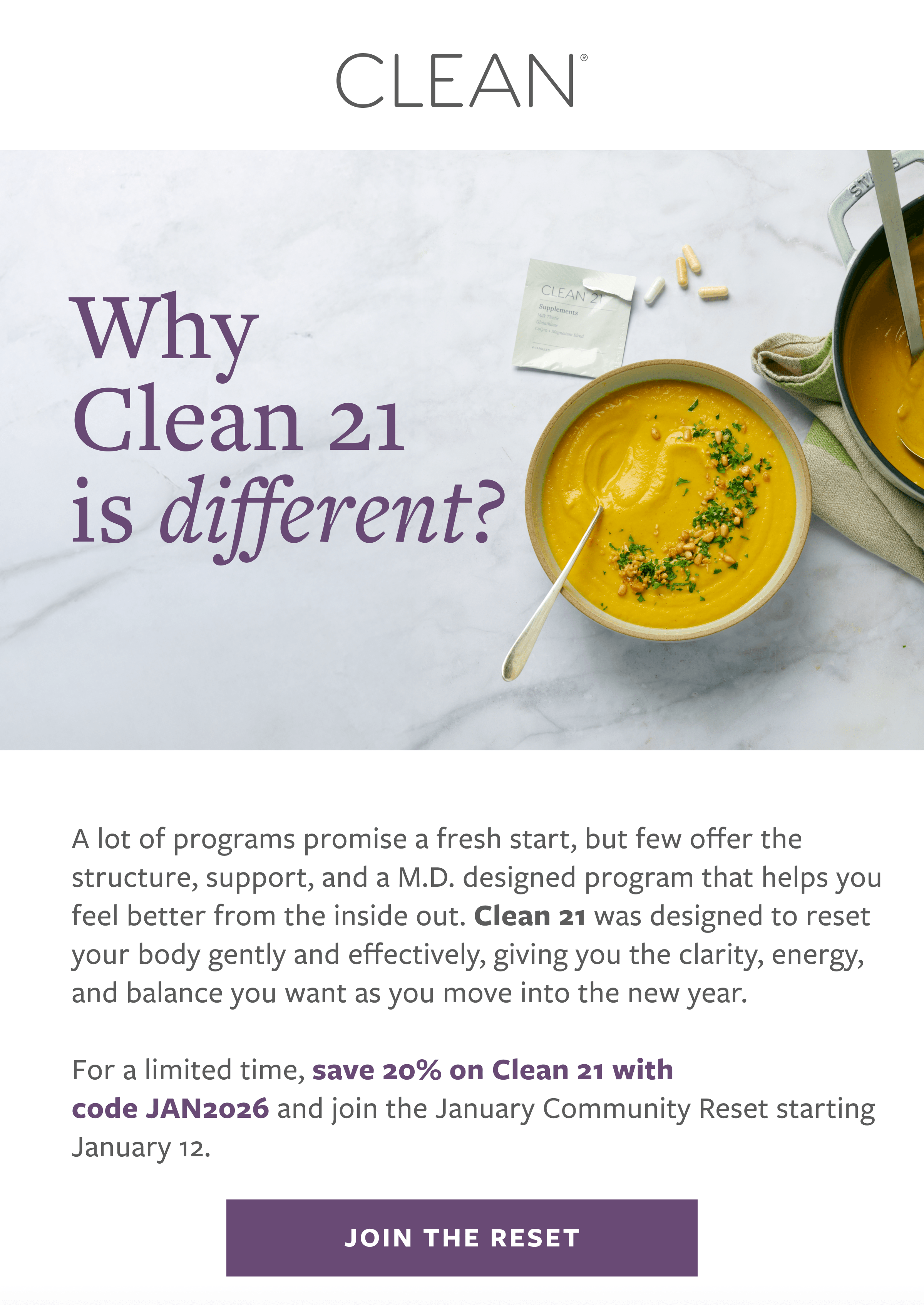 Join the January Community Reset Use Code JAN2026