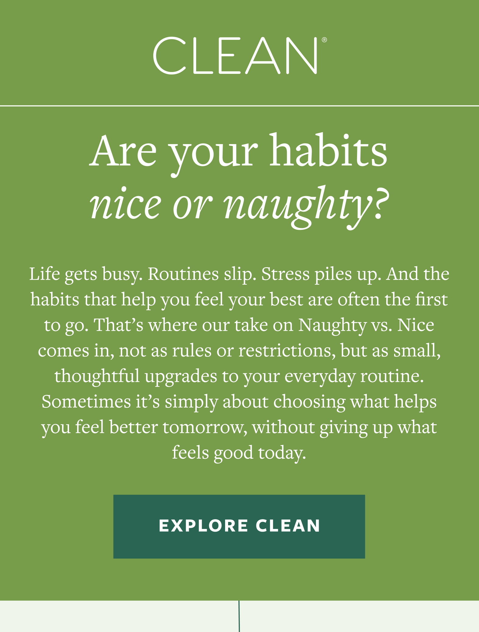 Are your habits naughty or nice?