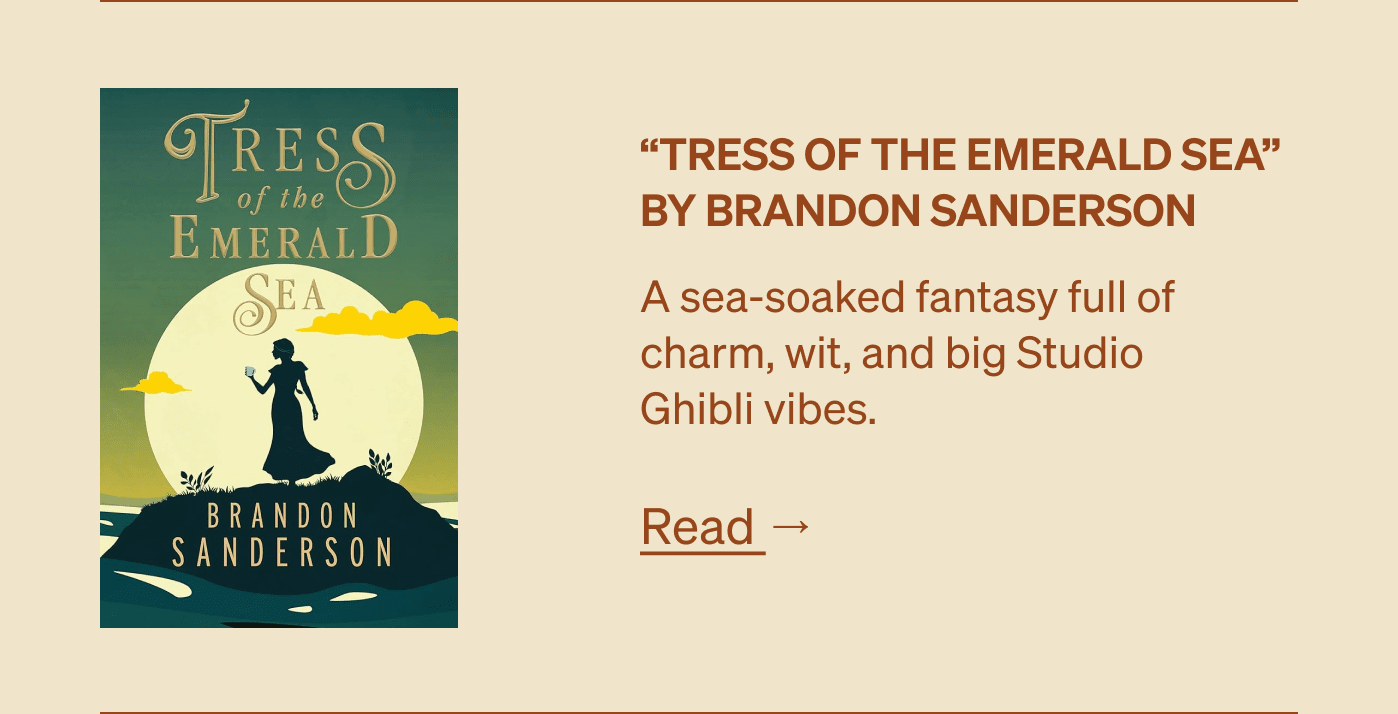 “Tress of the Emerald Sea” by Brandon Sanderson 