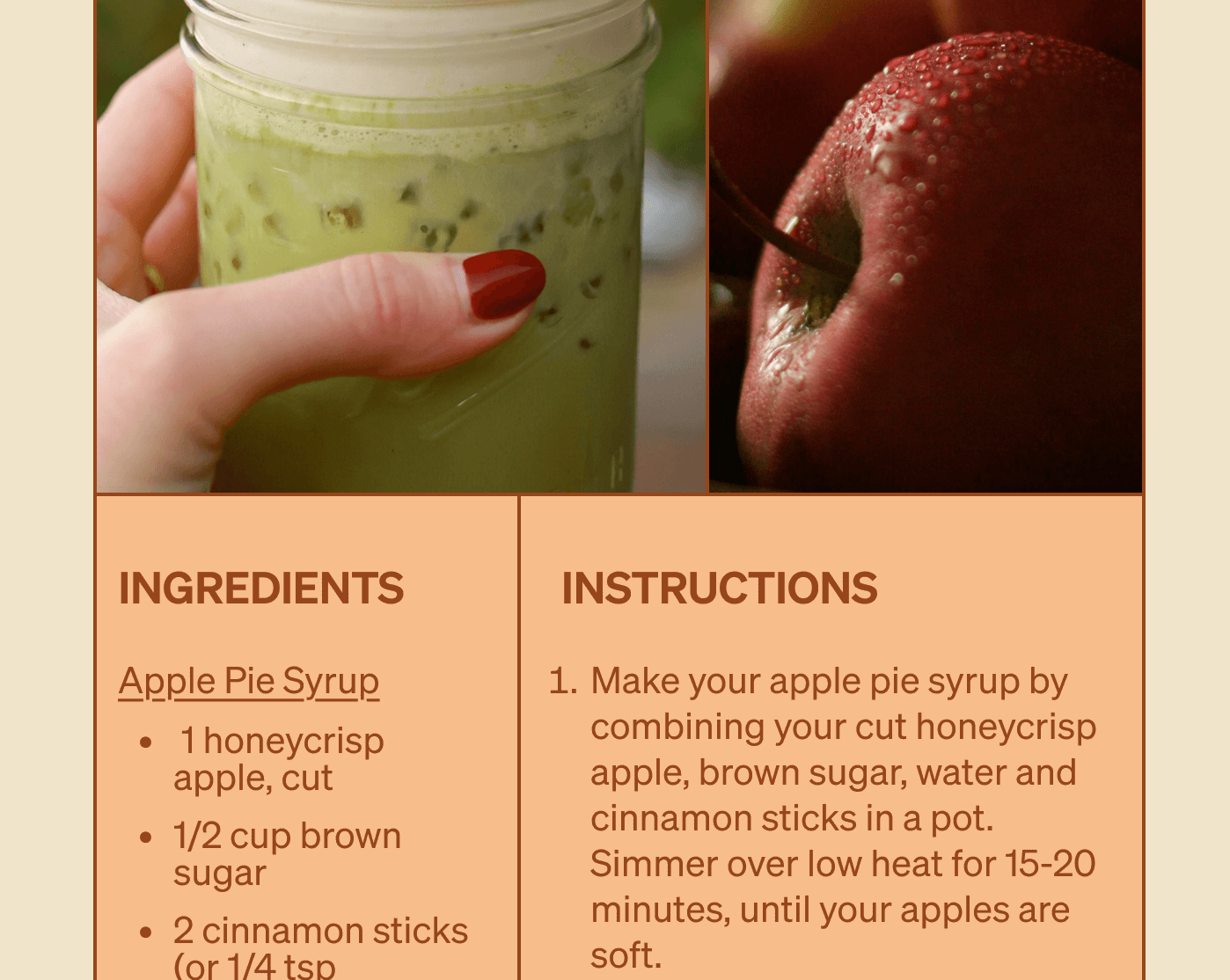 Clevr's Apple Pie Matcha Recipe
