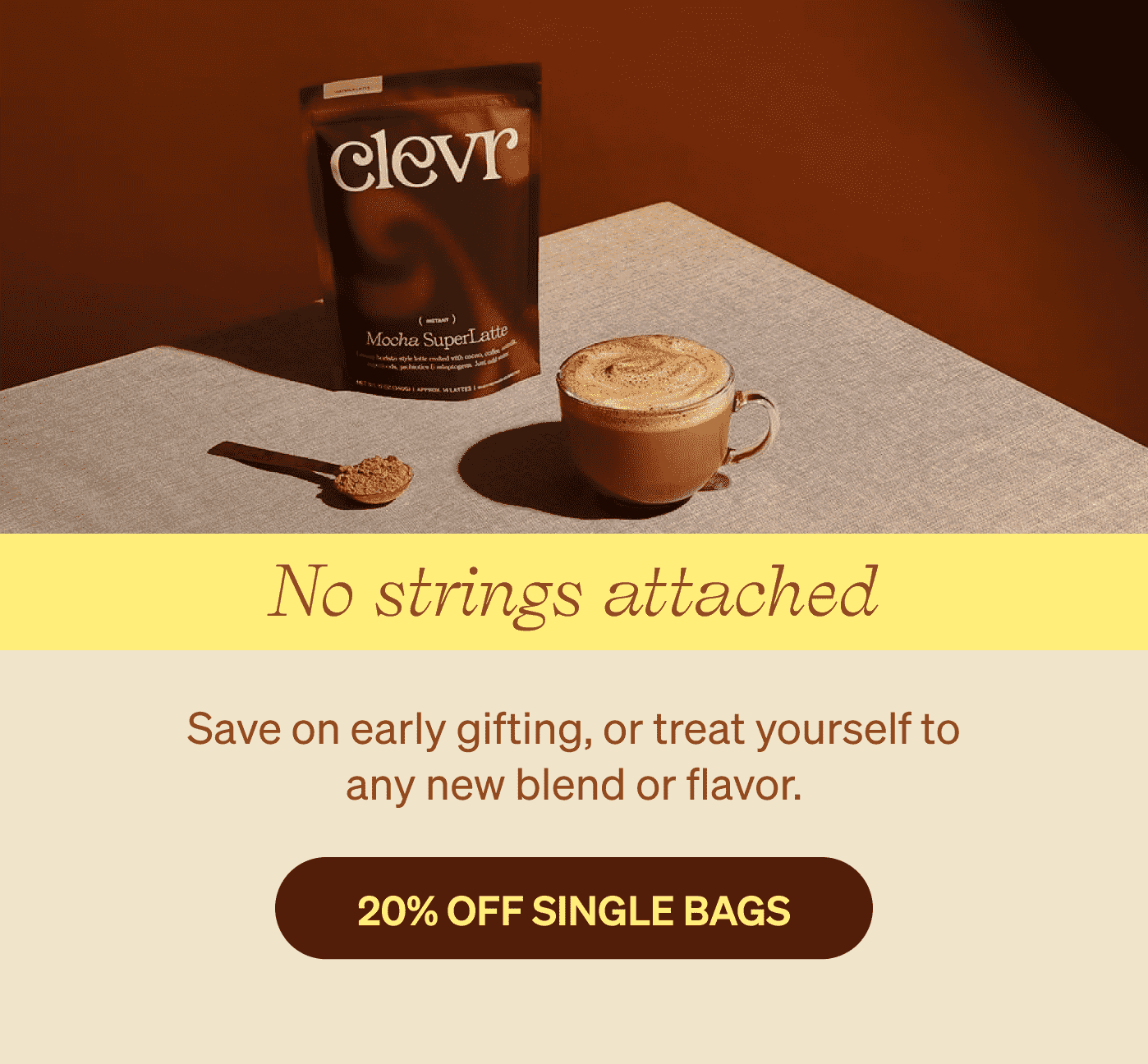 NO STRINGS ATTACHED [20% OFF SINGLE BAGS]