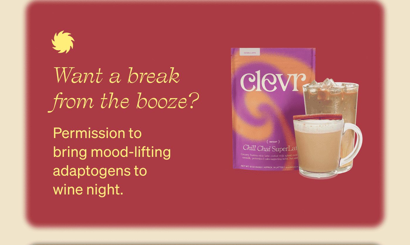 Want a break from the booze? Permission to bring mood-lifting adaptogens to wine night.