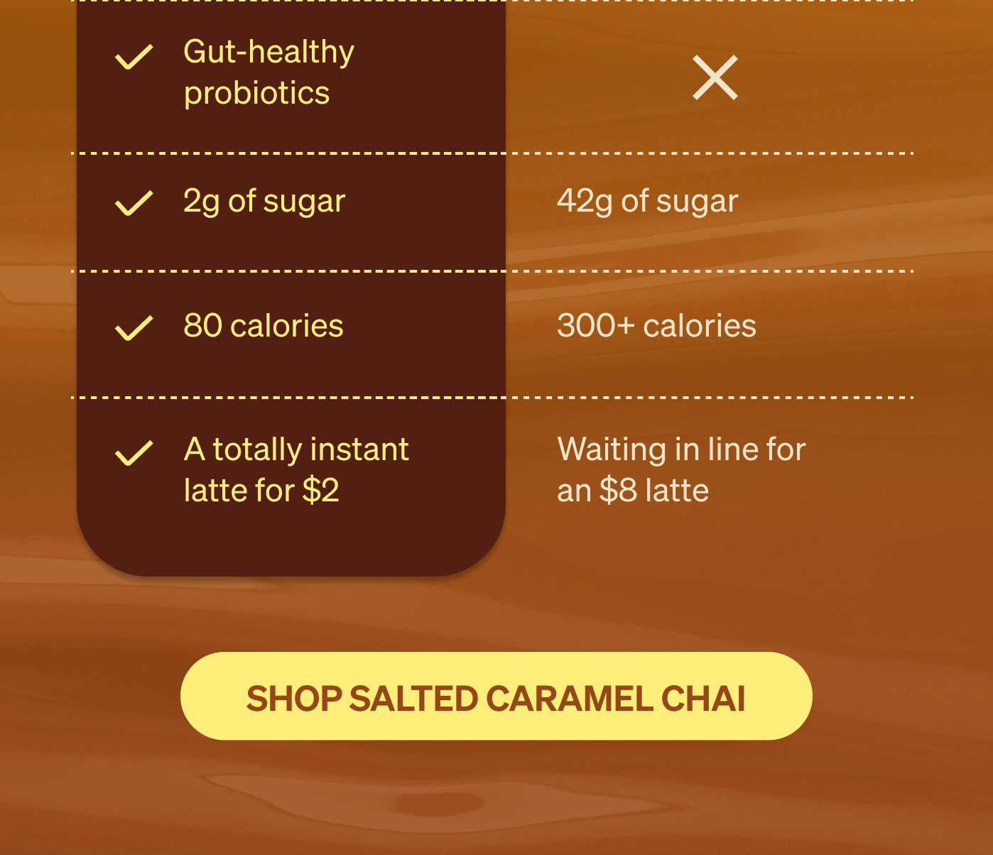 [SHOP SALTED CARAMEL CHAI]