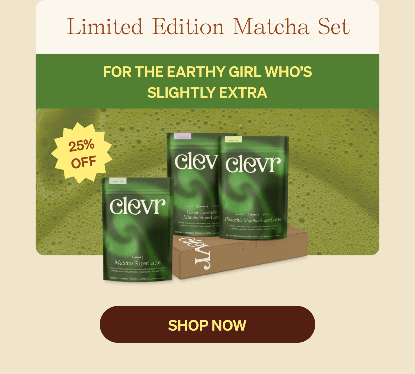 Limited Edition Matcha Set | 25% Off | For The Earthy Girl Who’s Slightly Extra [SHOP NOW]