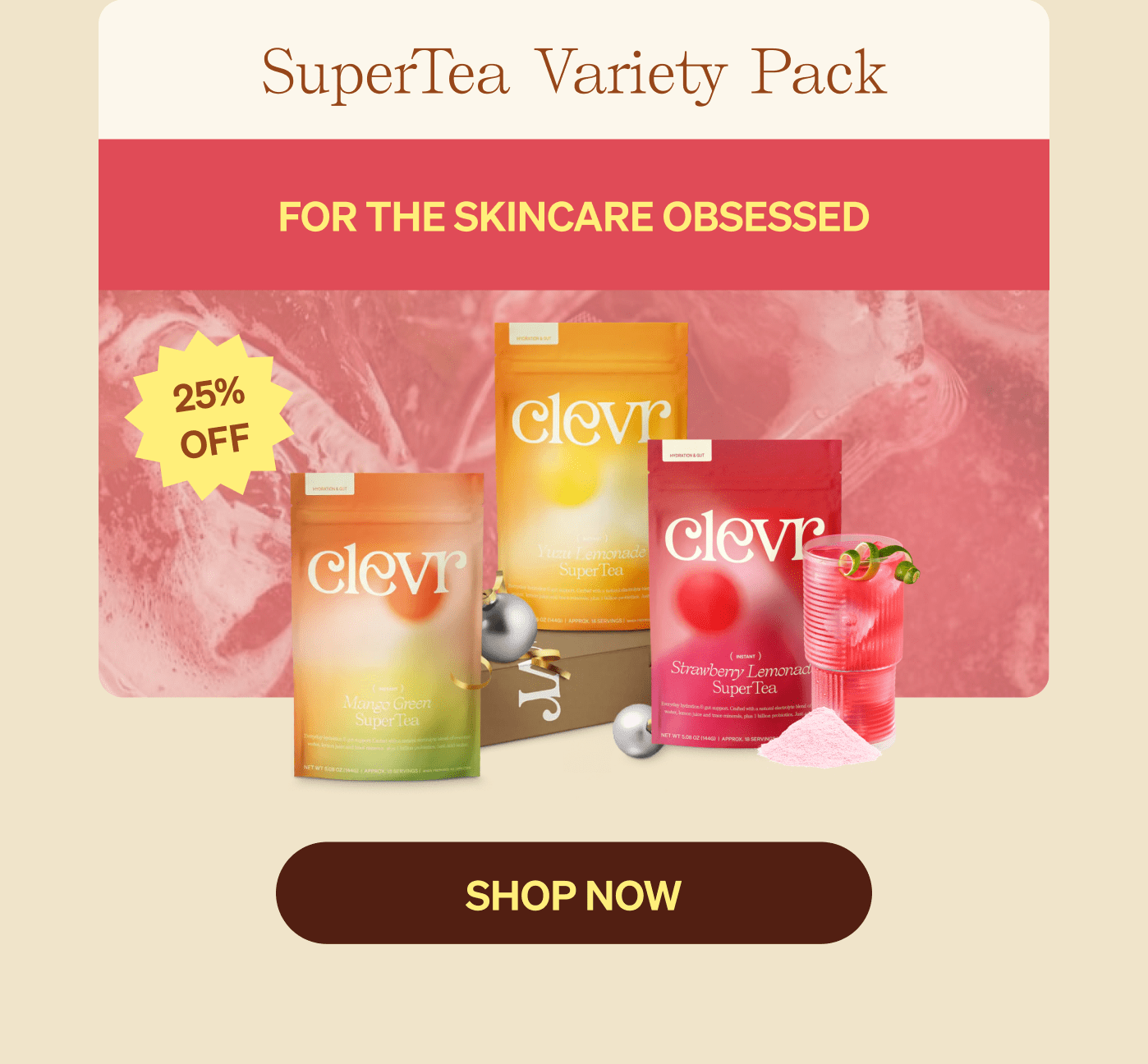 SuperTea Variety Pack | 25% Off | For The Skincare Obsessed [SHOP NOW]