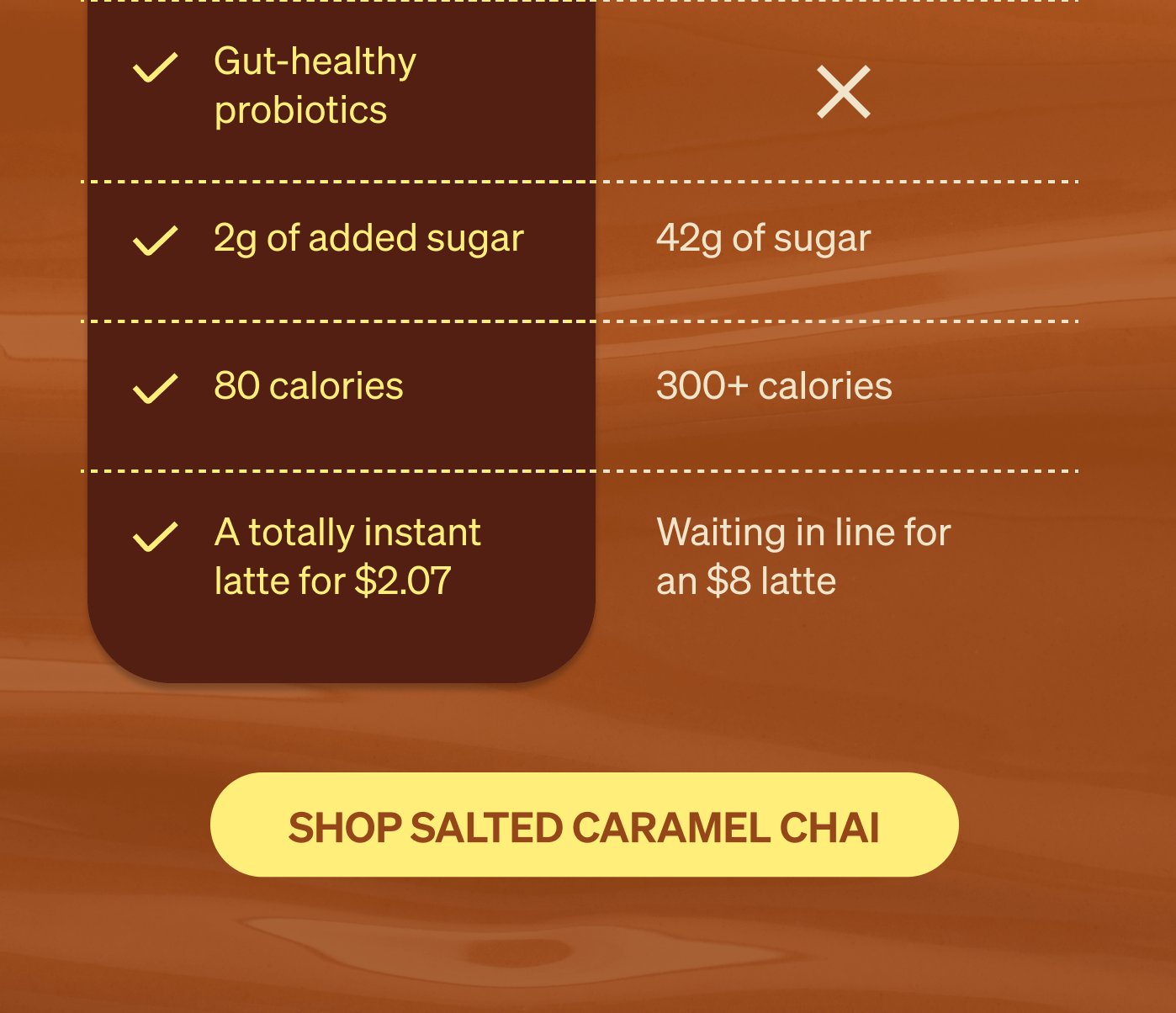 [SHOP SALTED CARAMEL CHAI]