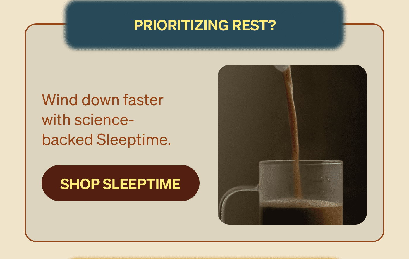 PRIORITIZINB REST? [SHOP SLEEPTIME]
