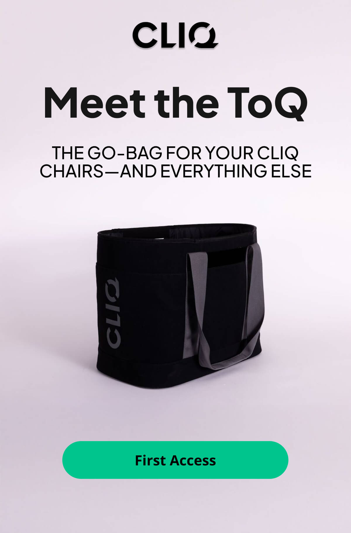 Meet the TOQ: The Go-Bag for Your CLIQ Chairs—and Everything Else