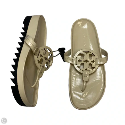 Sandals Designer By Tory Burch In Cream, Size: 7