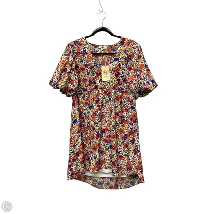 Dress Casual Short By Entro In Floral Print, Size: L