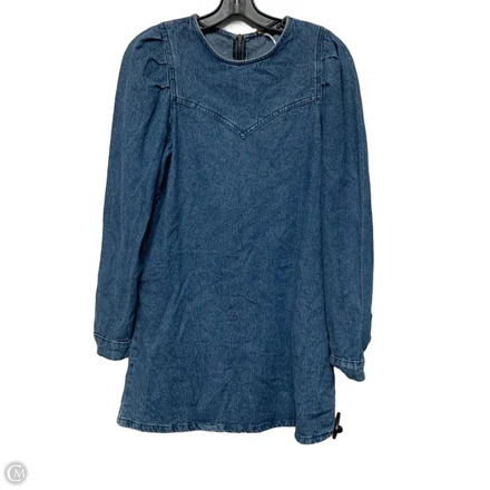 Dress Casual Short By Free People In Blue Denim, Size: Xs