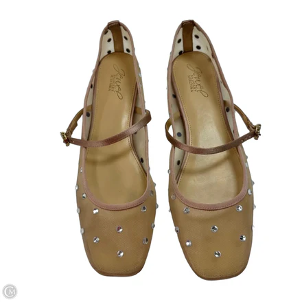 Shoes Flats By Badgley Mischka In Beige, Size: 8