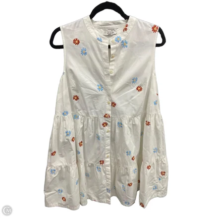 Dress Casual Short By Madewell In Brown & White, Size: Xl