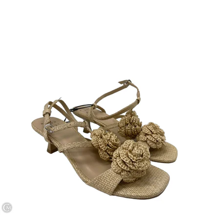 Sandals Heels Kitten By A New Day In Tan, Size: 7.5