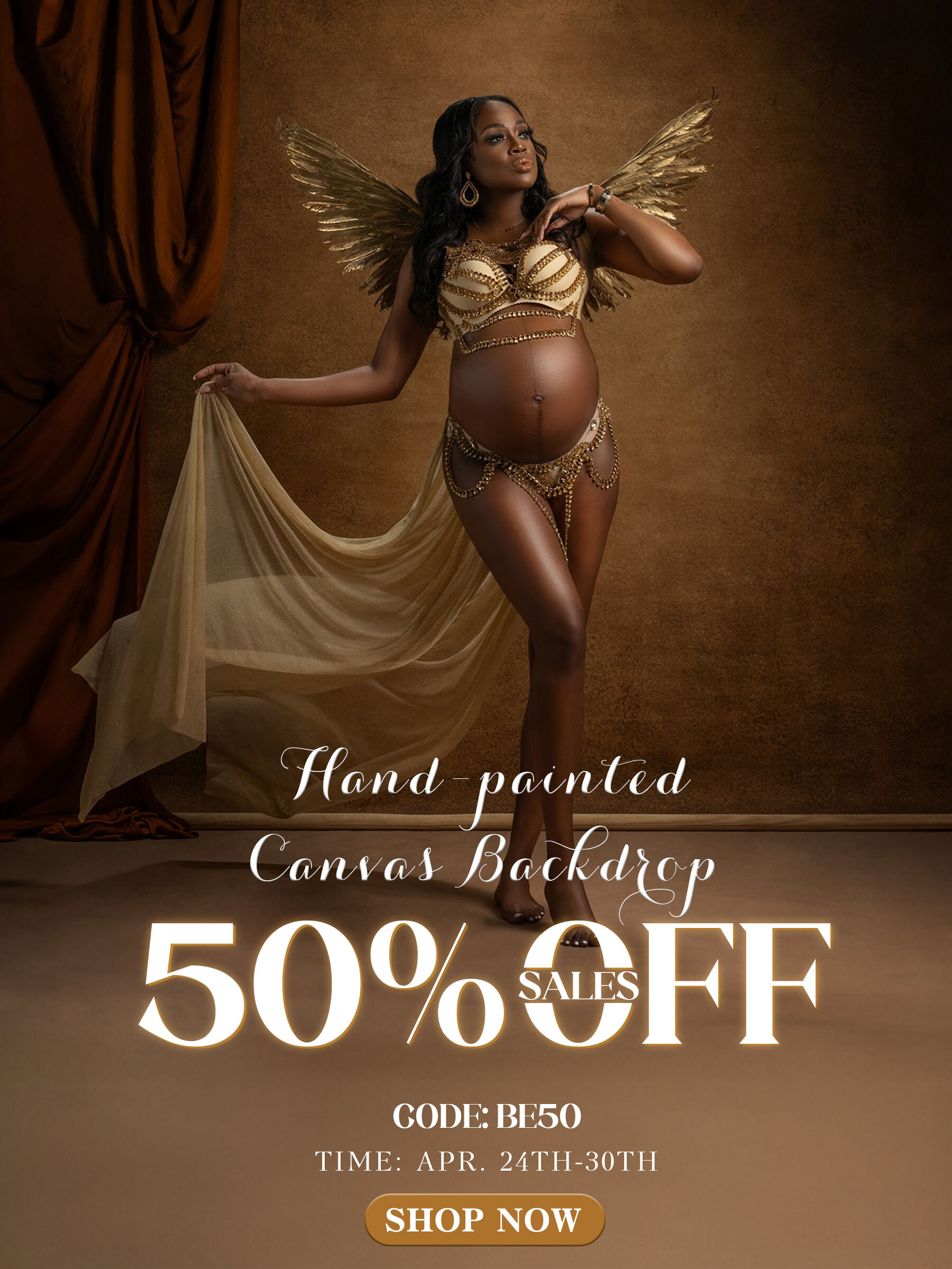 50% Off Sales For Hand-painted Backdrop At Clotstudios