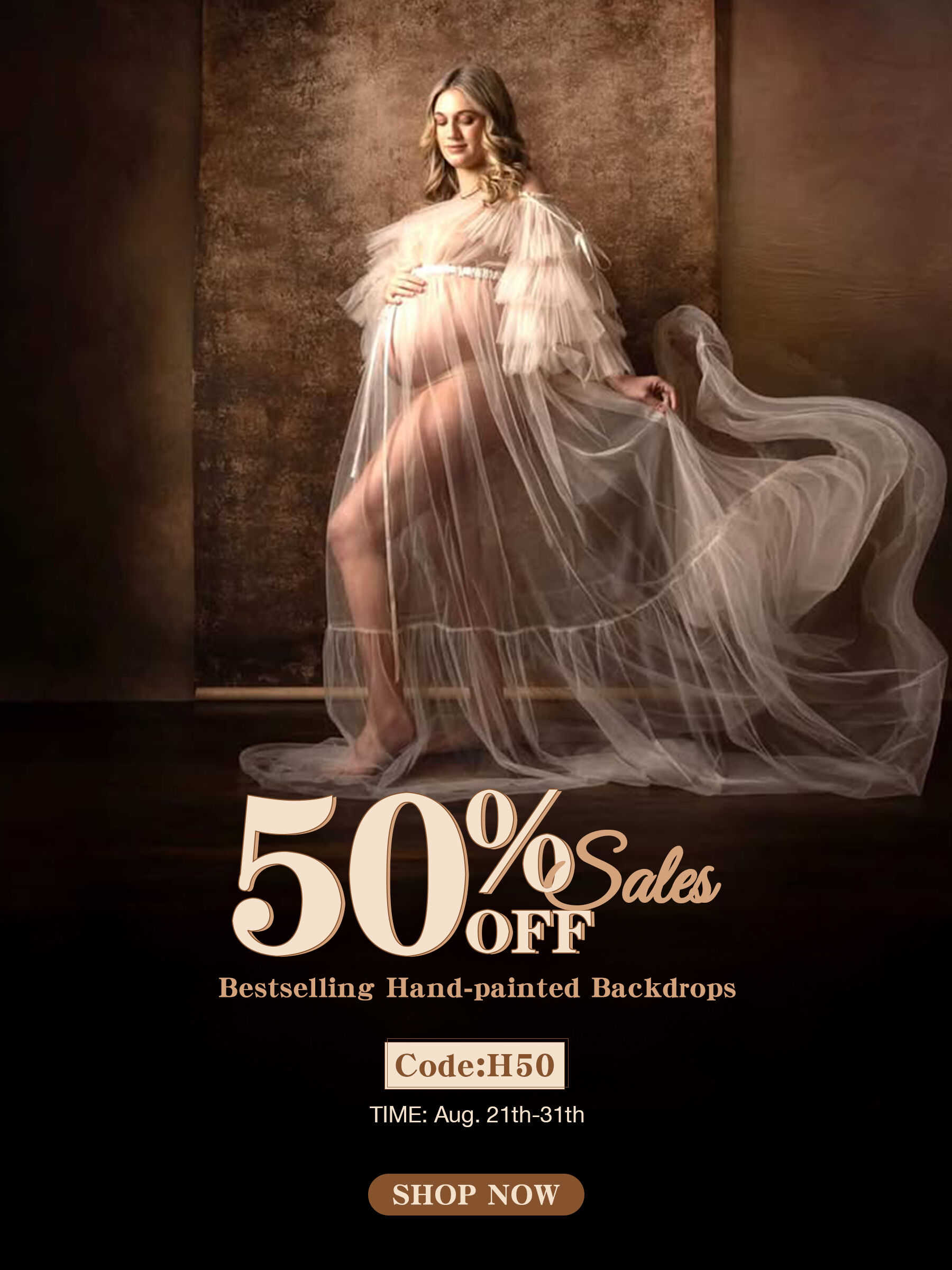 50% Off Sales For Hand-painted Backdrop At Clotstudios