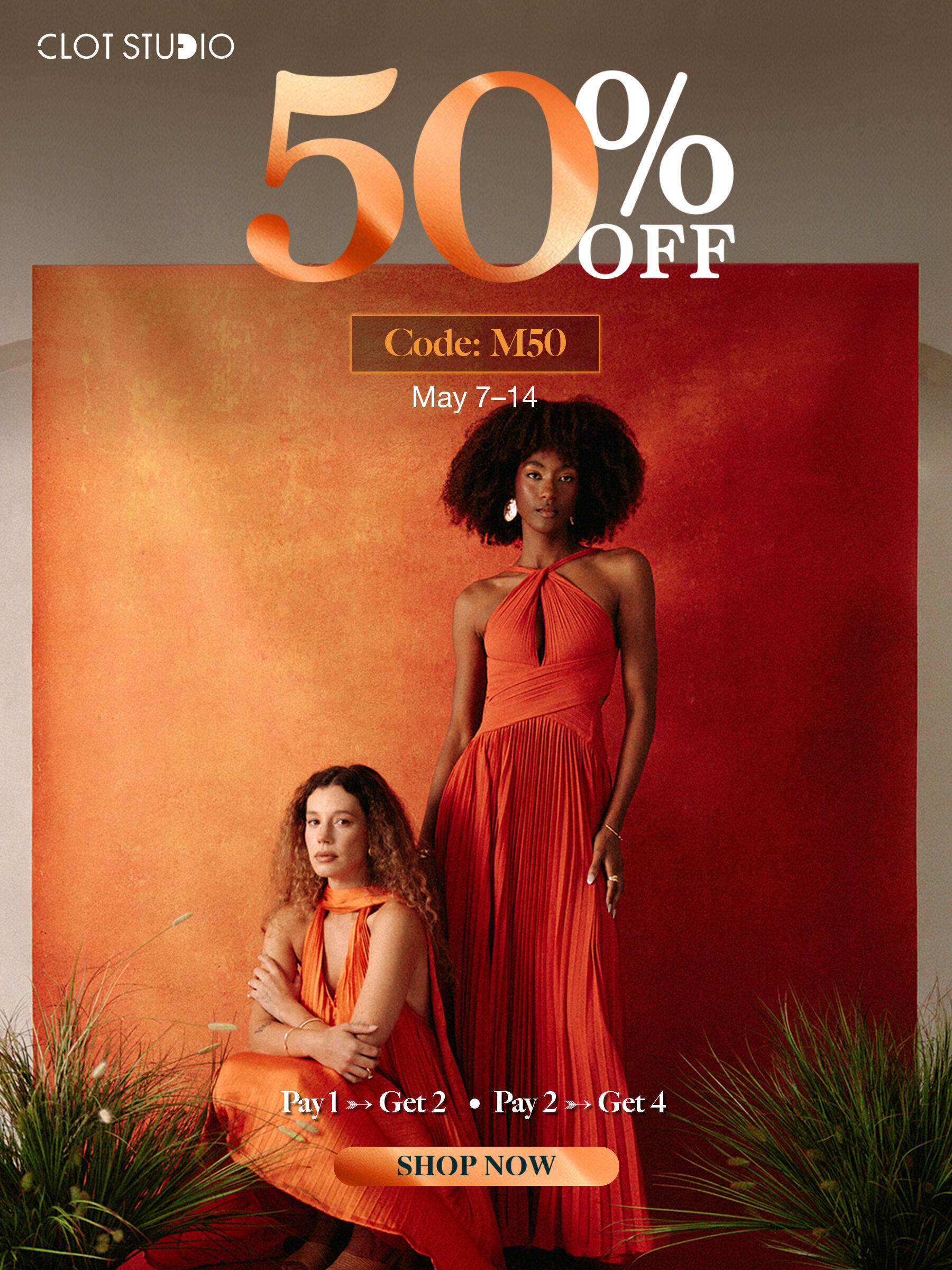 50% Off Sales For Hand-painted Backdrop At Clotstudios