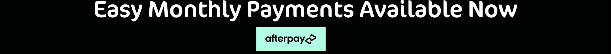Enjoy interest-free installment payments with afterpay