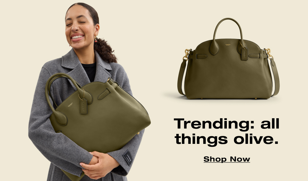 Trending: all things olive. Shop Now