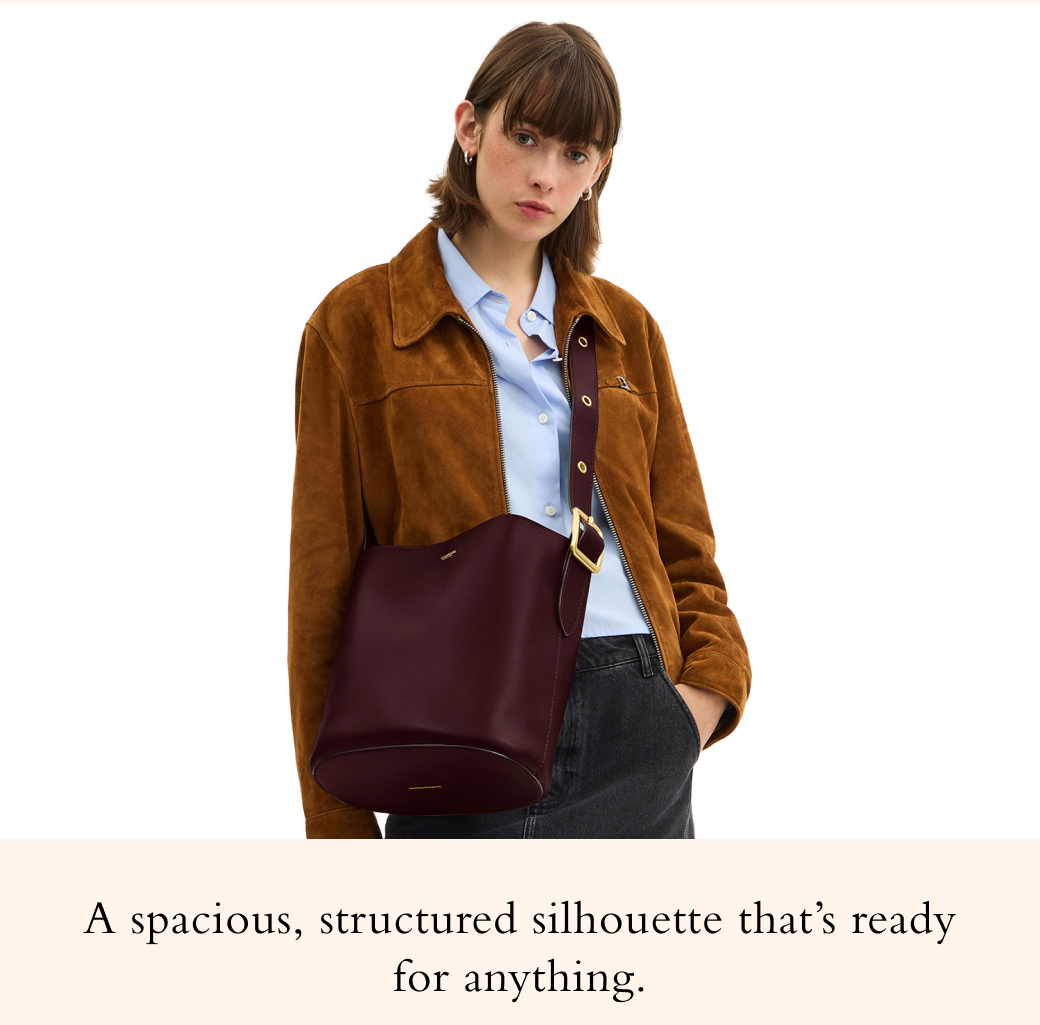 A spacious, structured silhouette that's ready for anything.