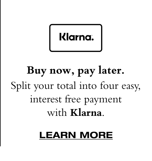 Klarna LEARN MORE