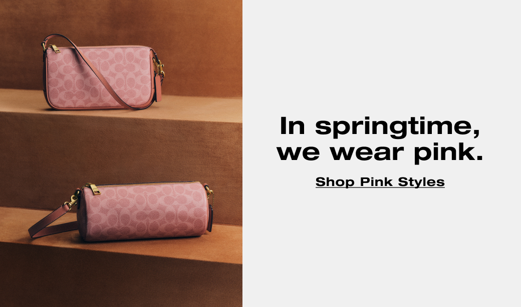 In springtime, we wear pink. Shop Pink Styles