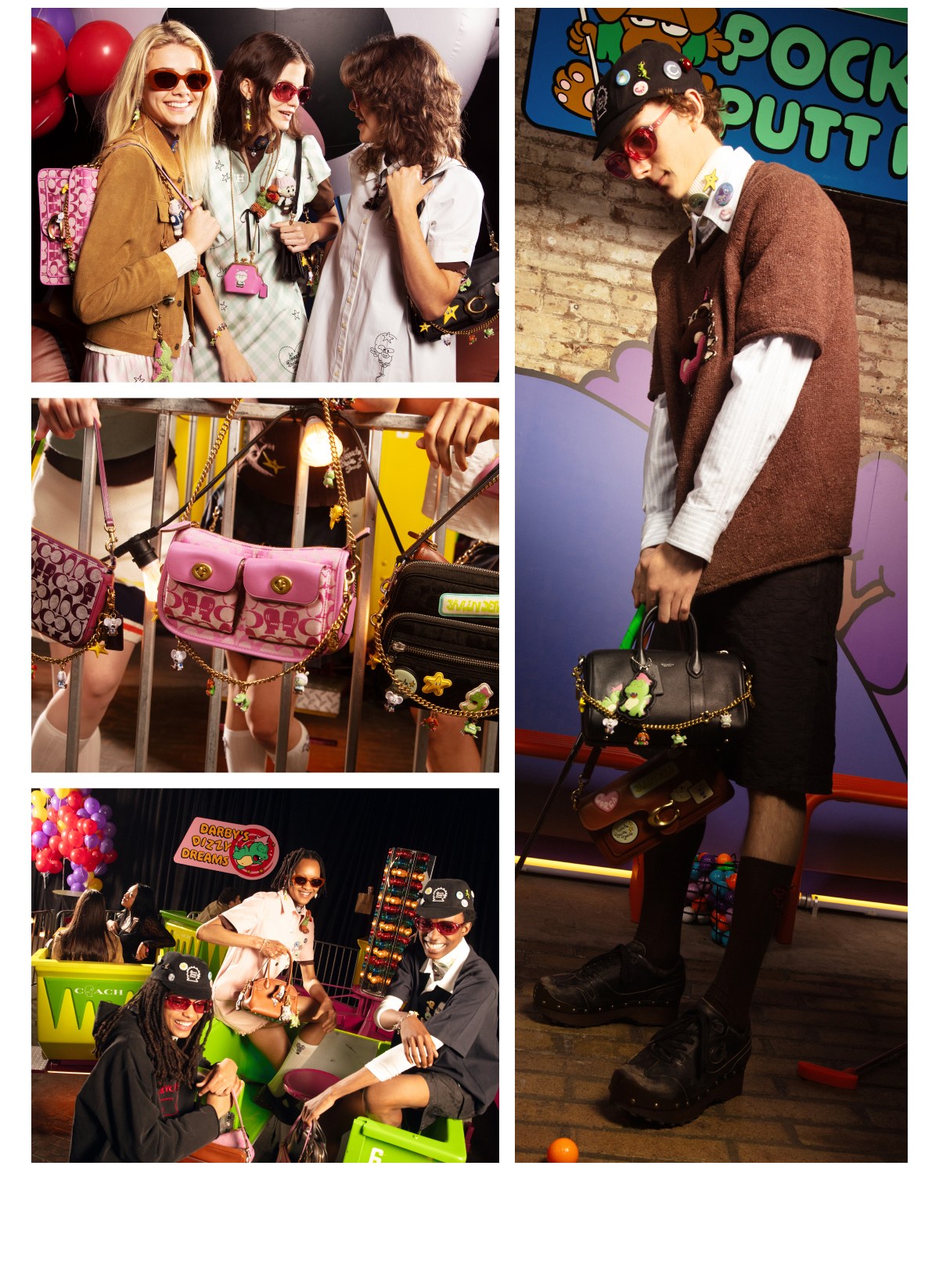 Coach | Brain Dead To celebrate the launch of our collaboration with the Los Angeles-based artist collective, we transformed a Manhattan warehouse into a carnival filled with colorful mascots.See More
