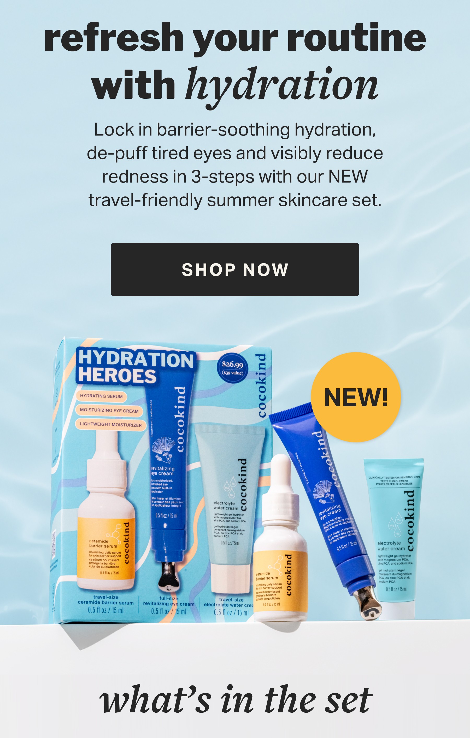 refresh your routine with hydration