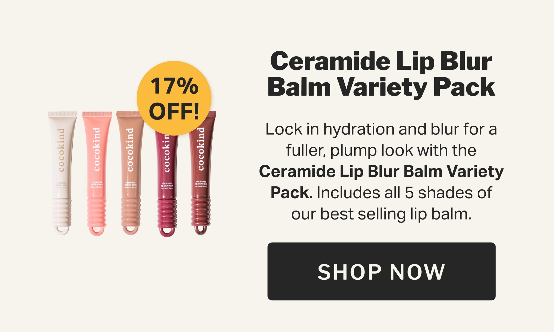 Ceramide Lip Blur Balm Variety Pack 