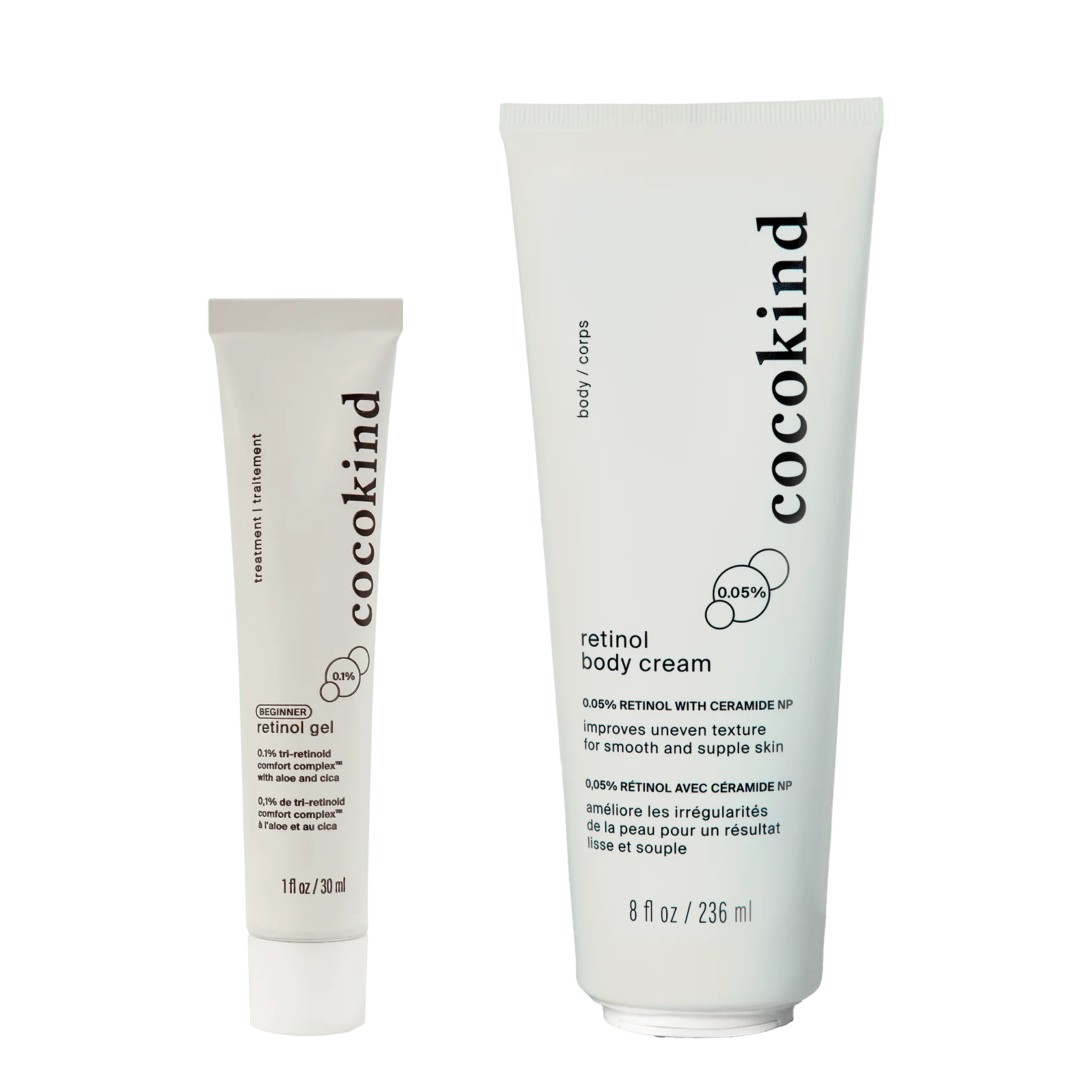 Image of retinol face + body duo