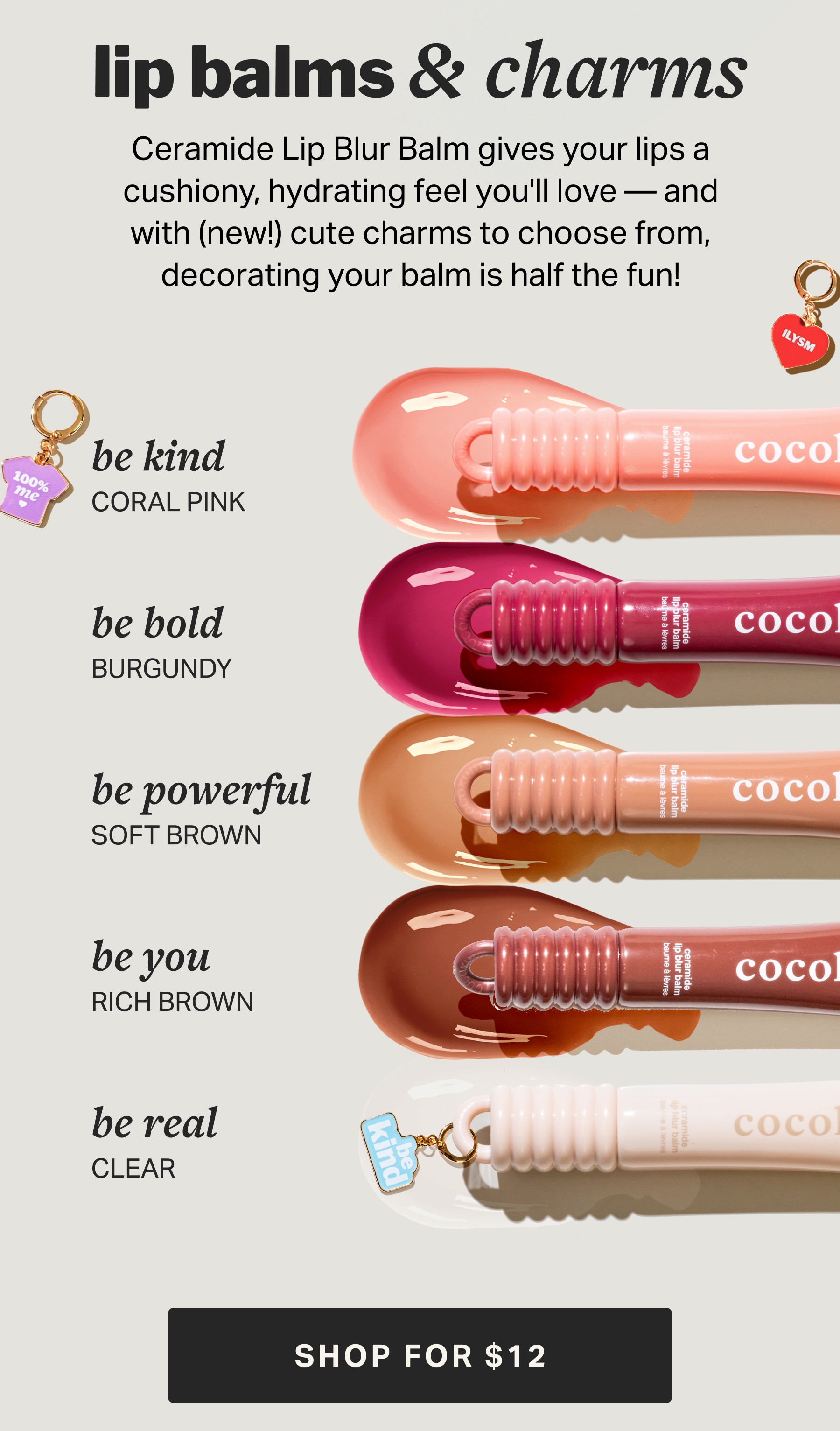 lip balms & charms