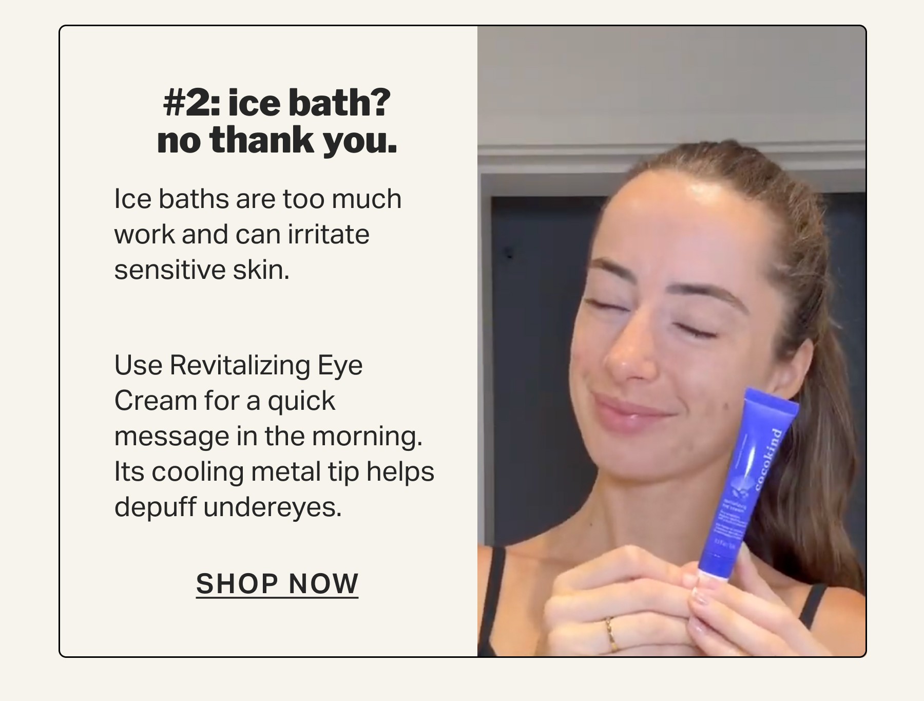 #2: ice bath? no thank you.