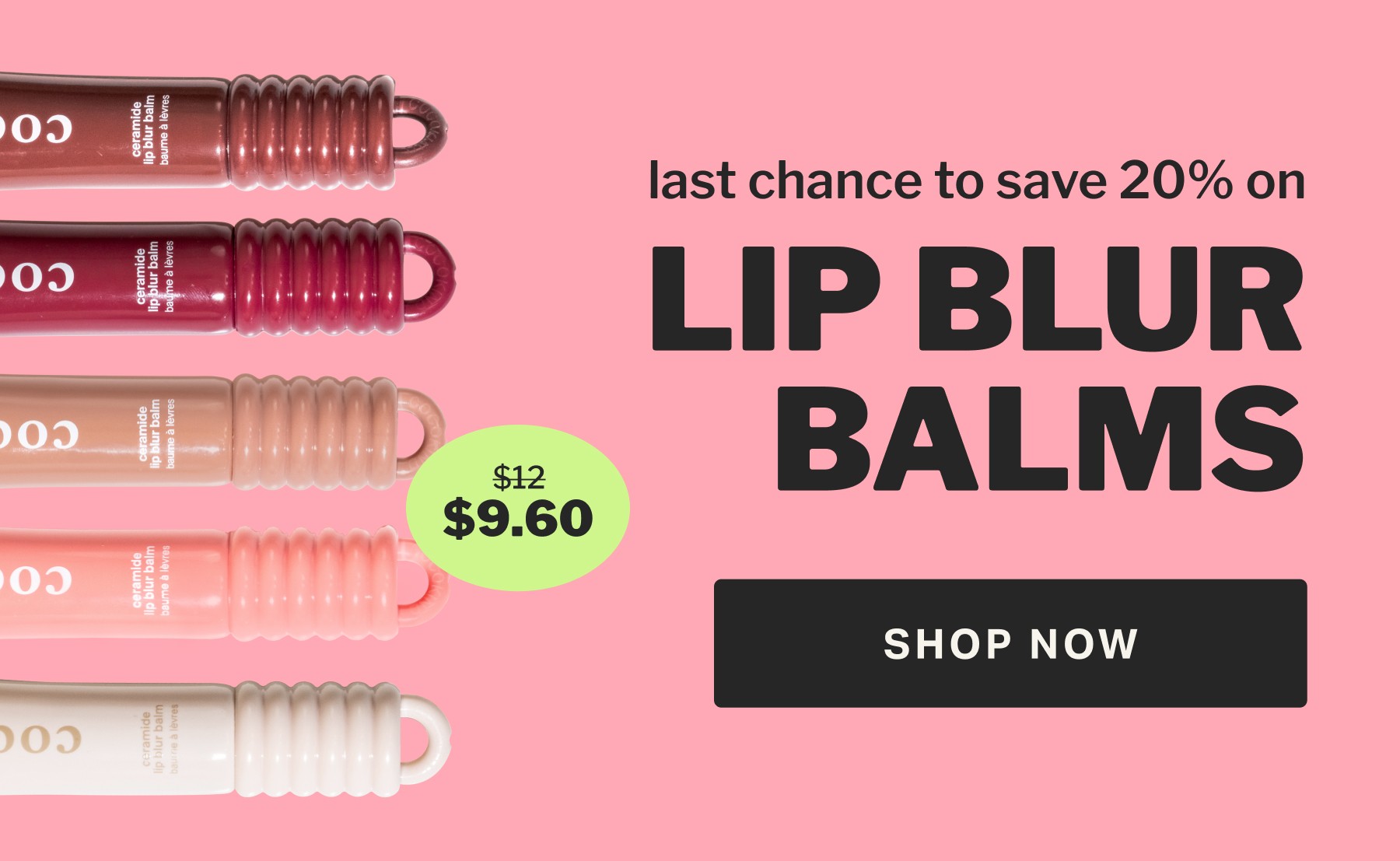 LAST CHANCE TO SAVE 20% ON LIP BLUR BALMS
