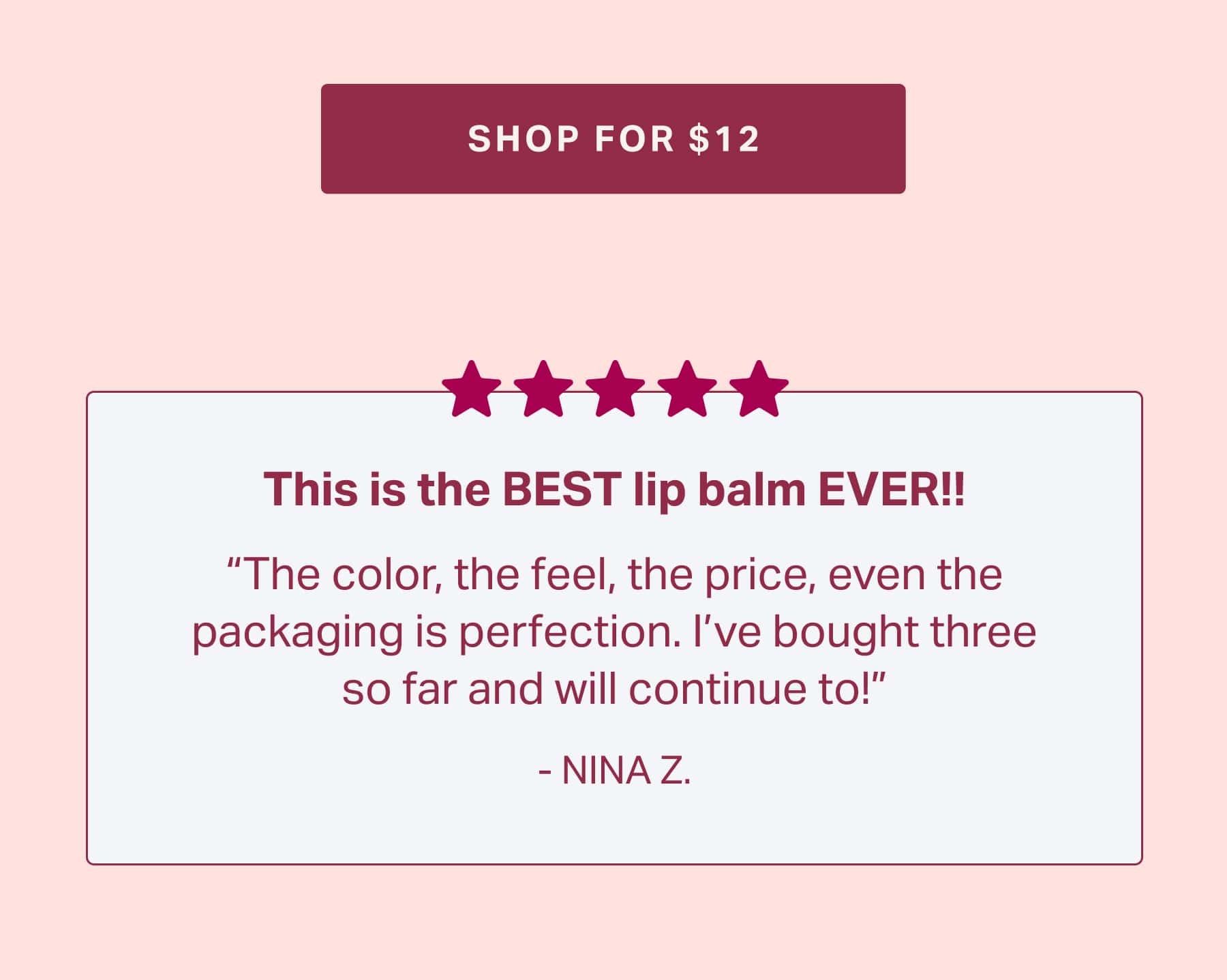 SHOP FOR $12