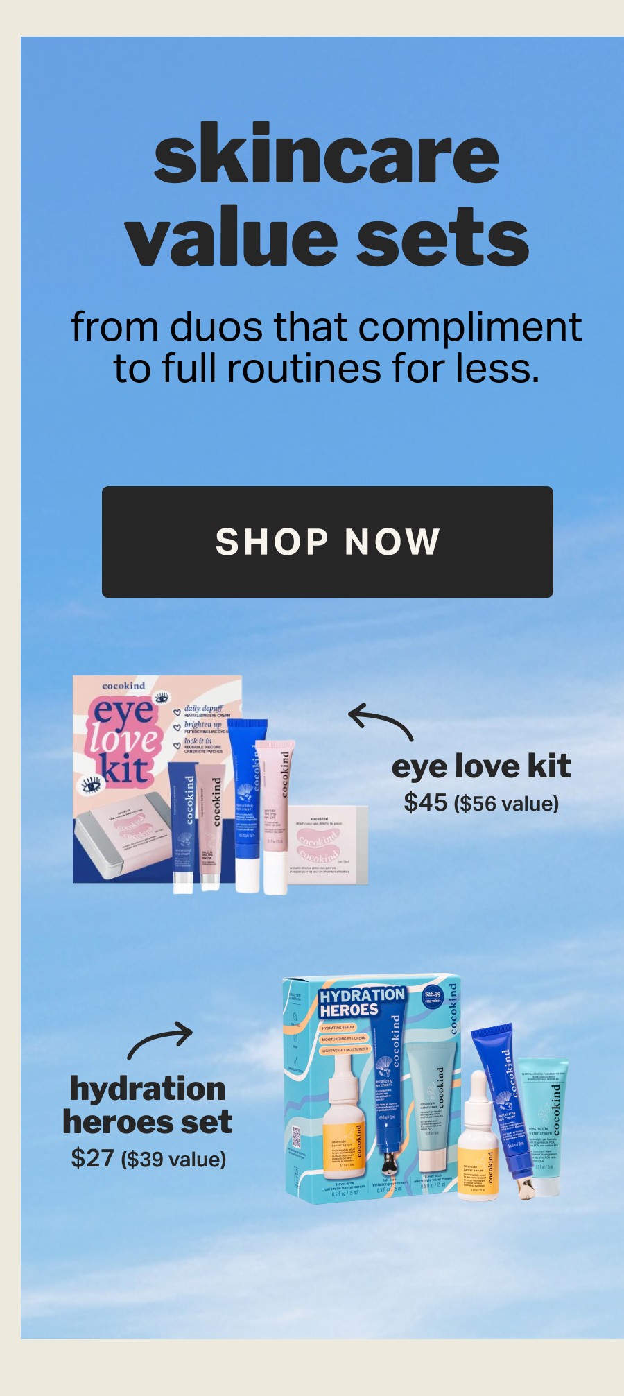 skincare value sets