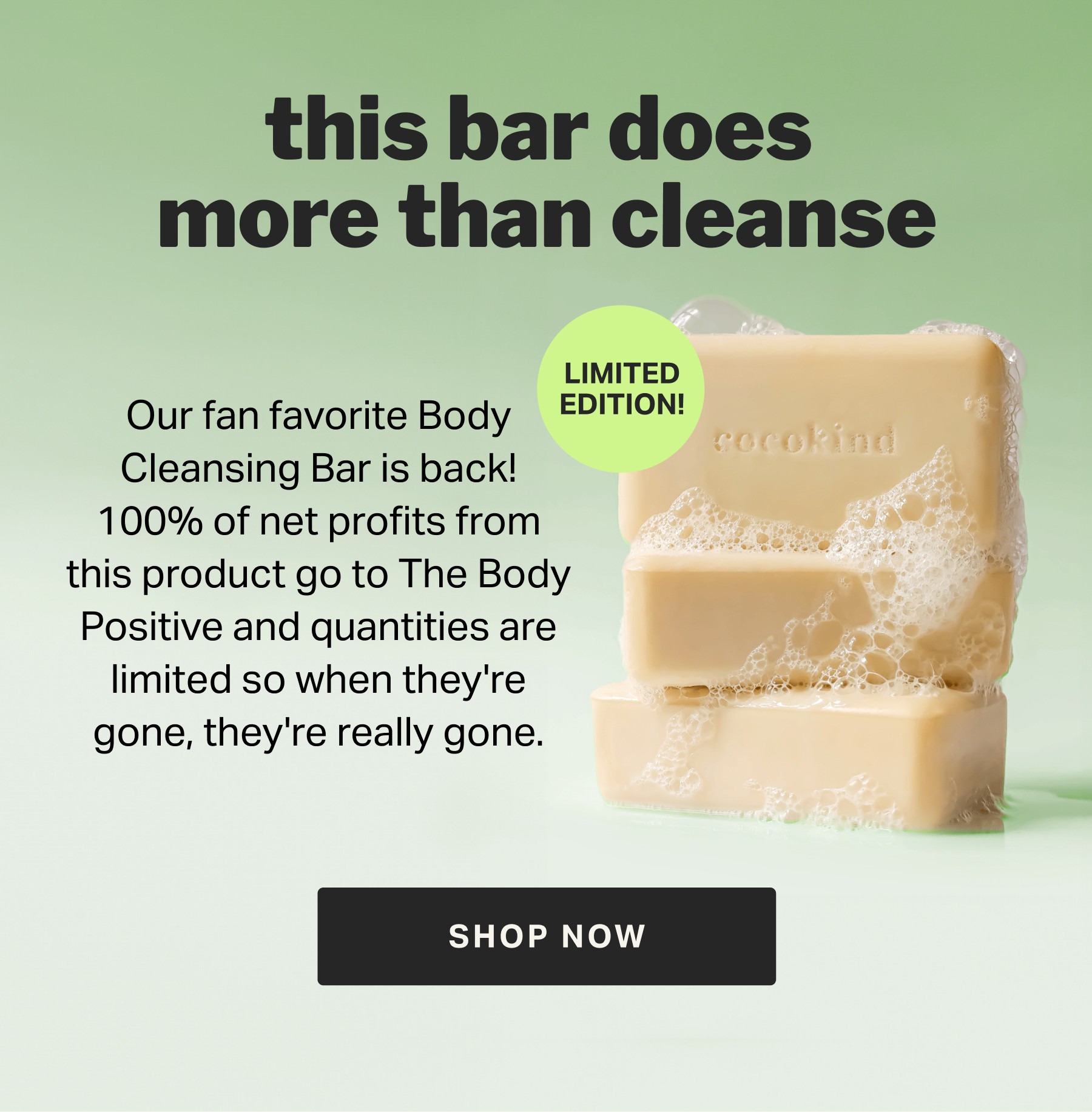 this bar does more than cleanse