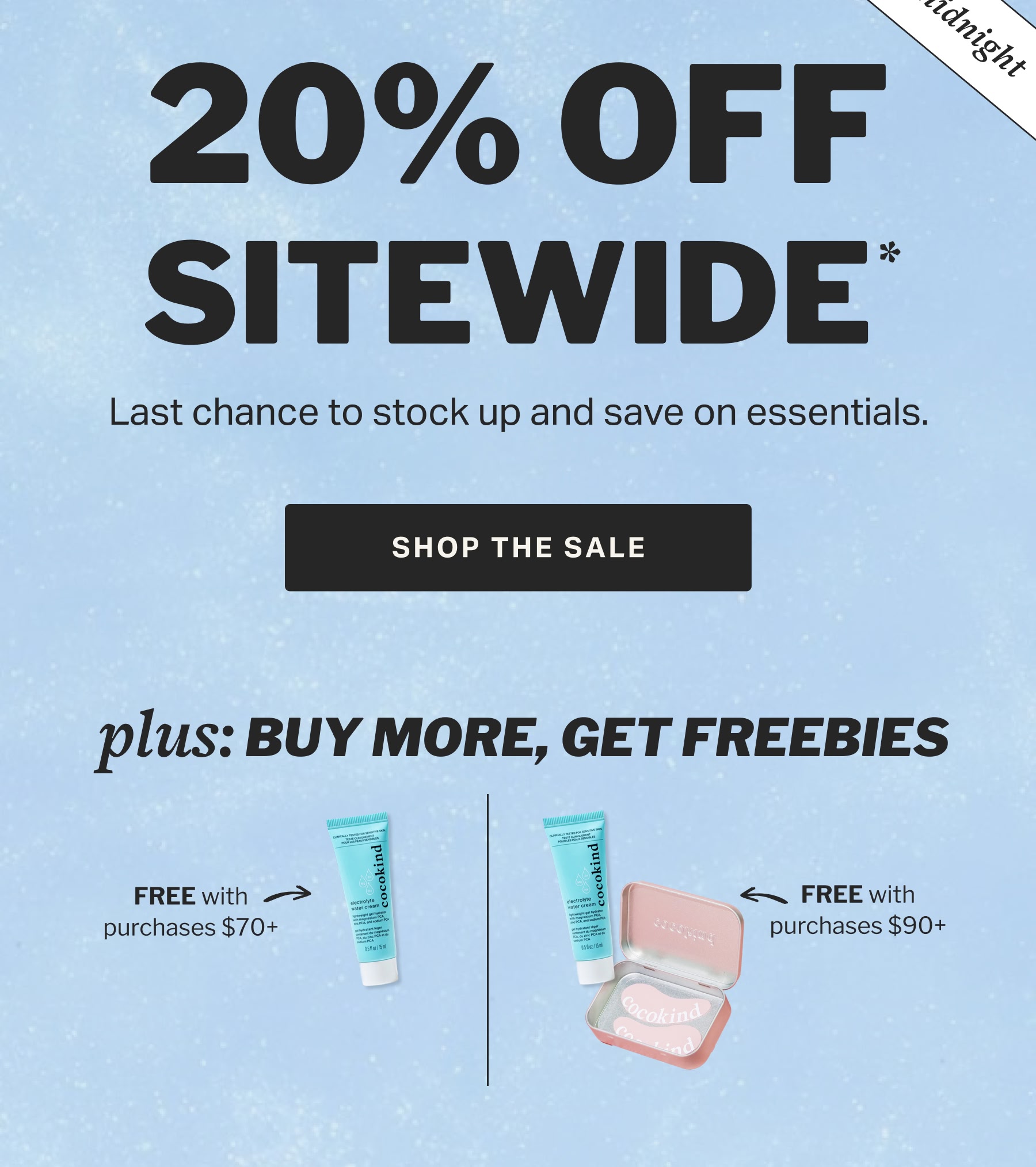 20% OFF sitewide*