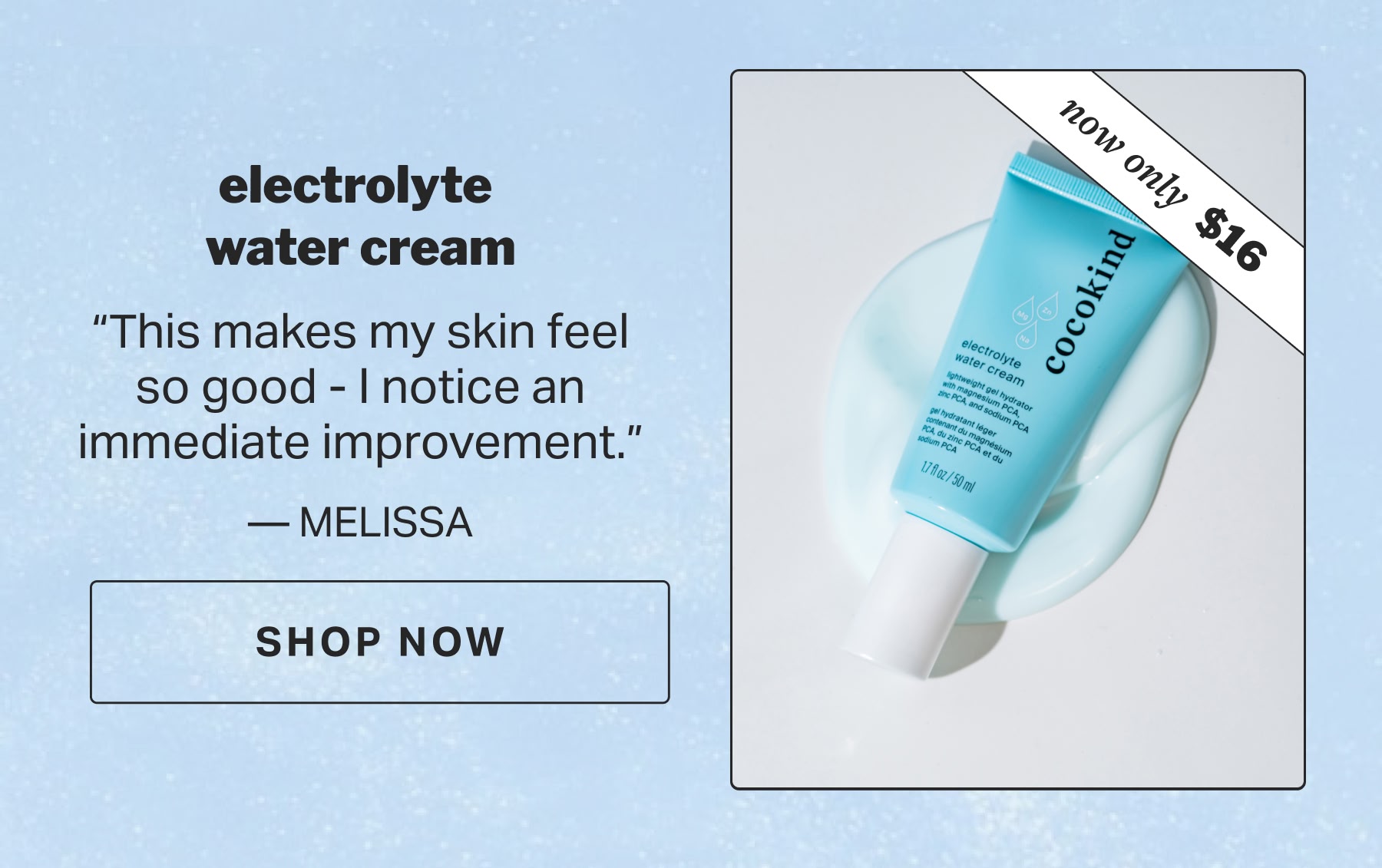 electrolyte  water cream