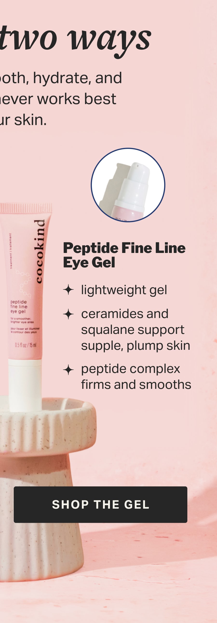 peptide fine line  eye gel
