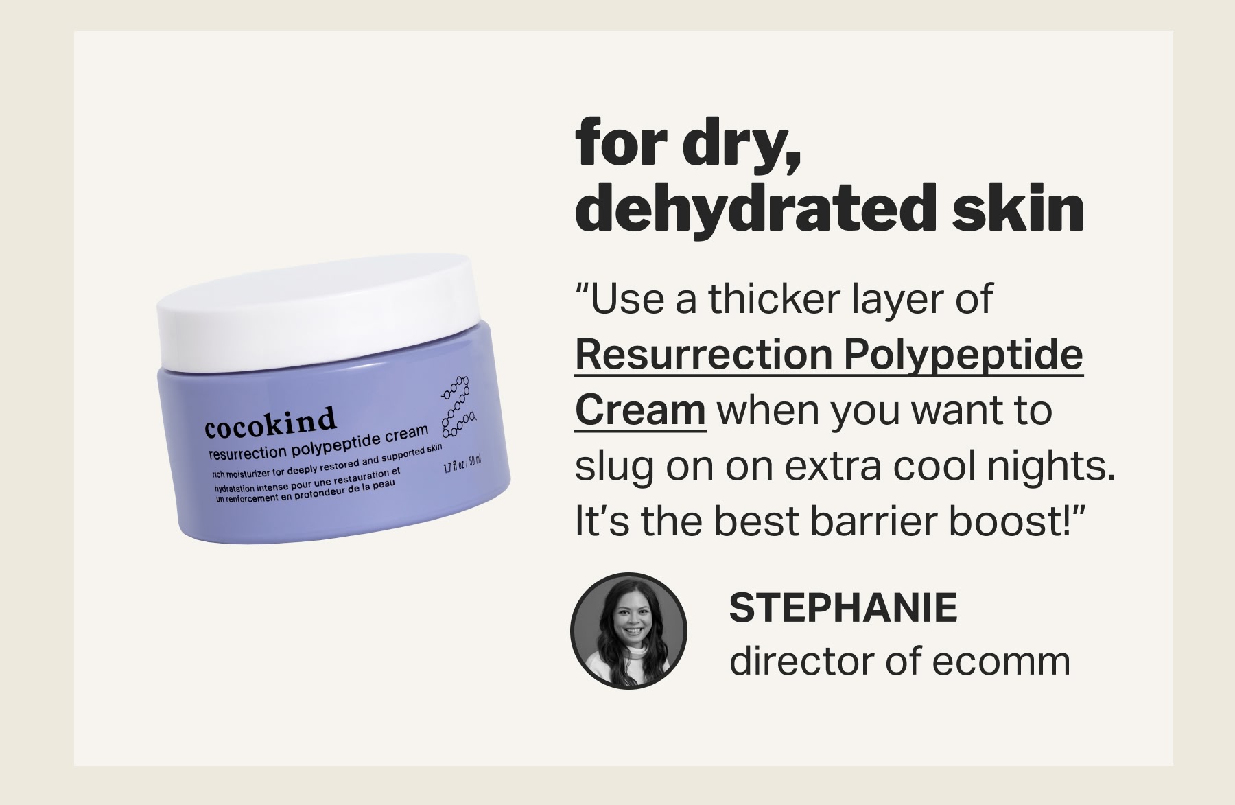 for dry, dehydrated skin