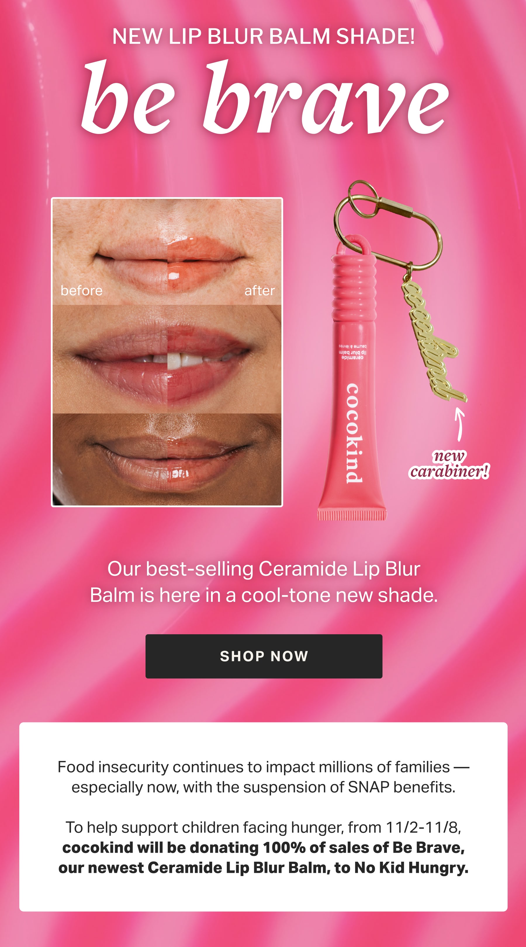 NEW LIP BLUR BALM SHADE! "be brave"