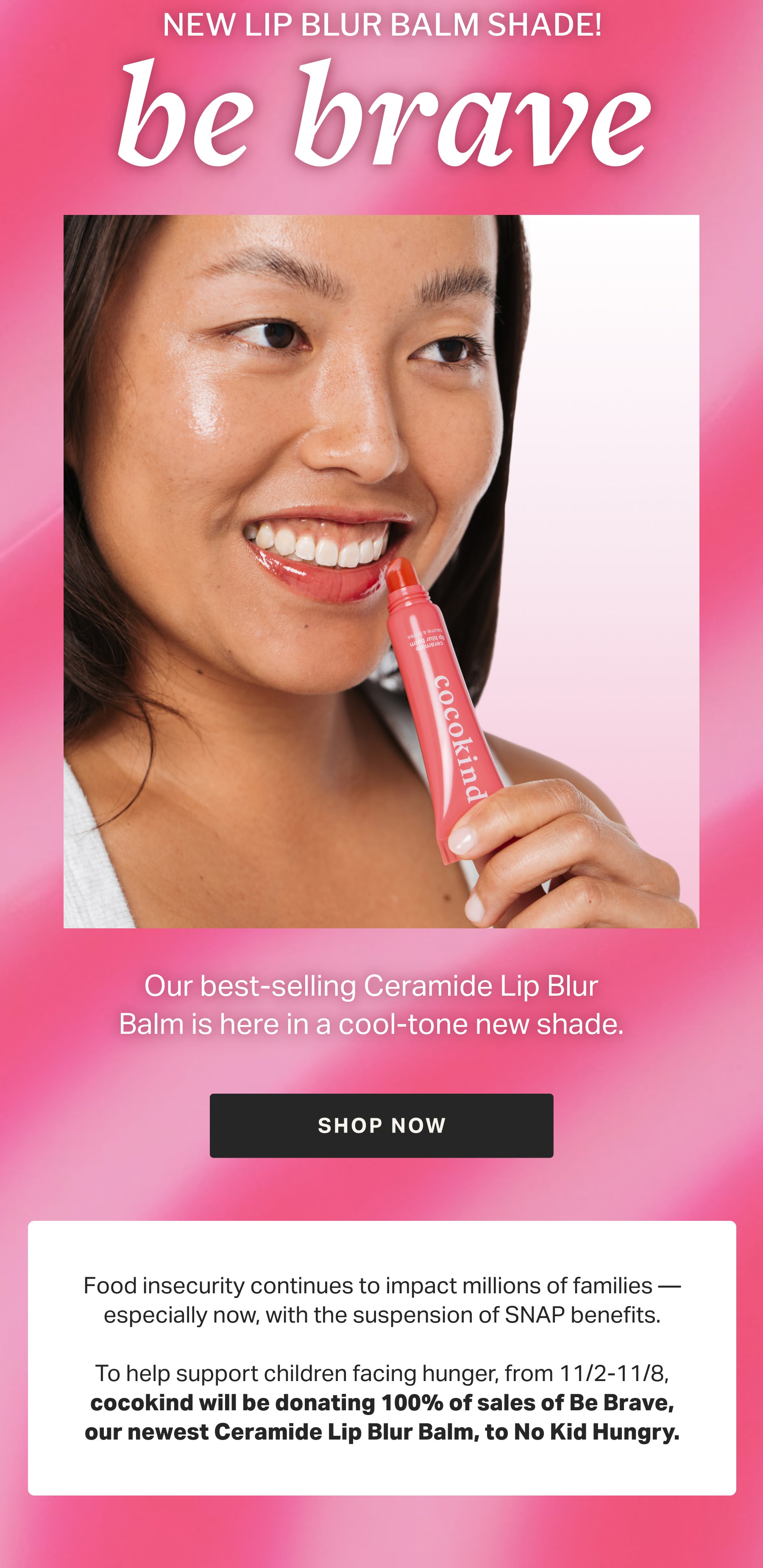 NEW LIP BLUR BALM SHADE! be brave