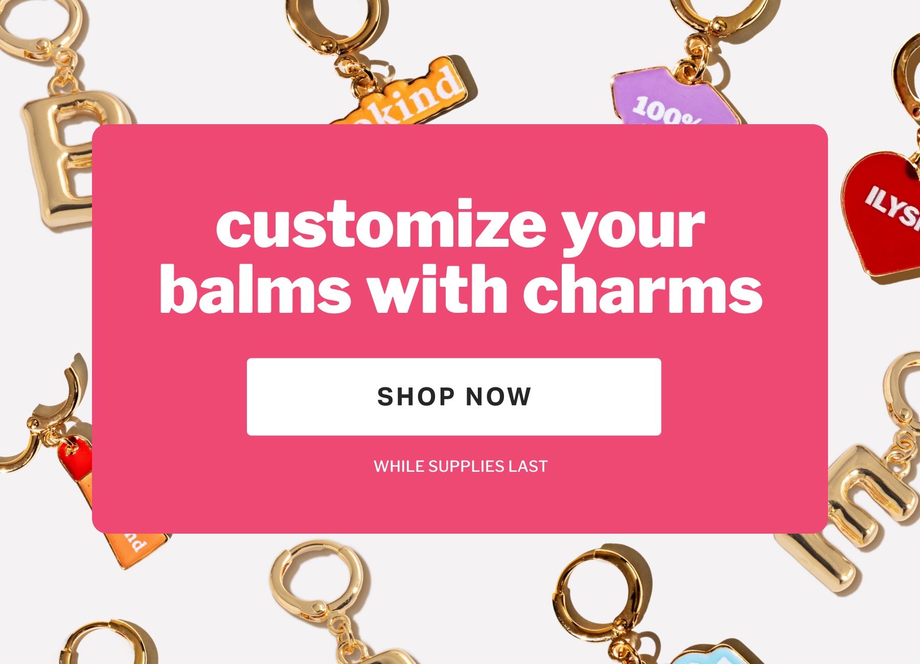 customize your balms with charms