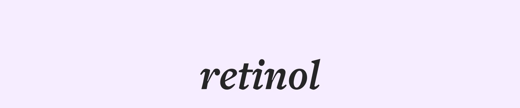 retinol