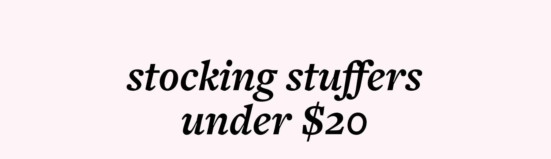 stocking stuffers under $20