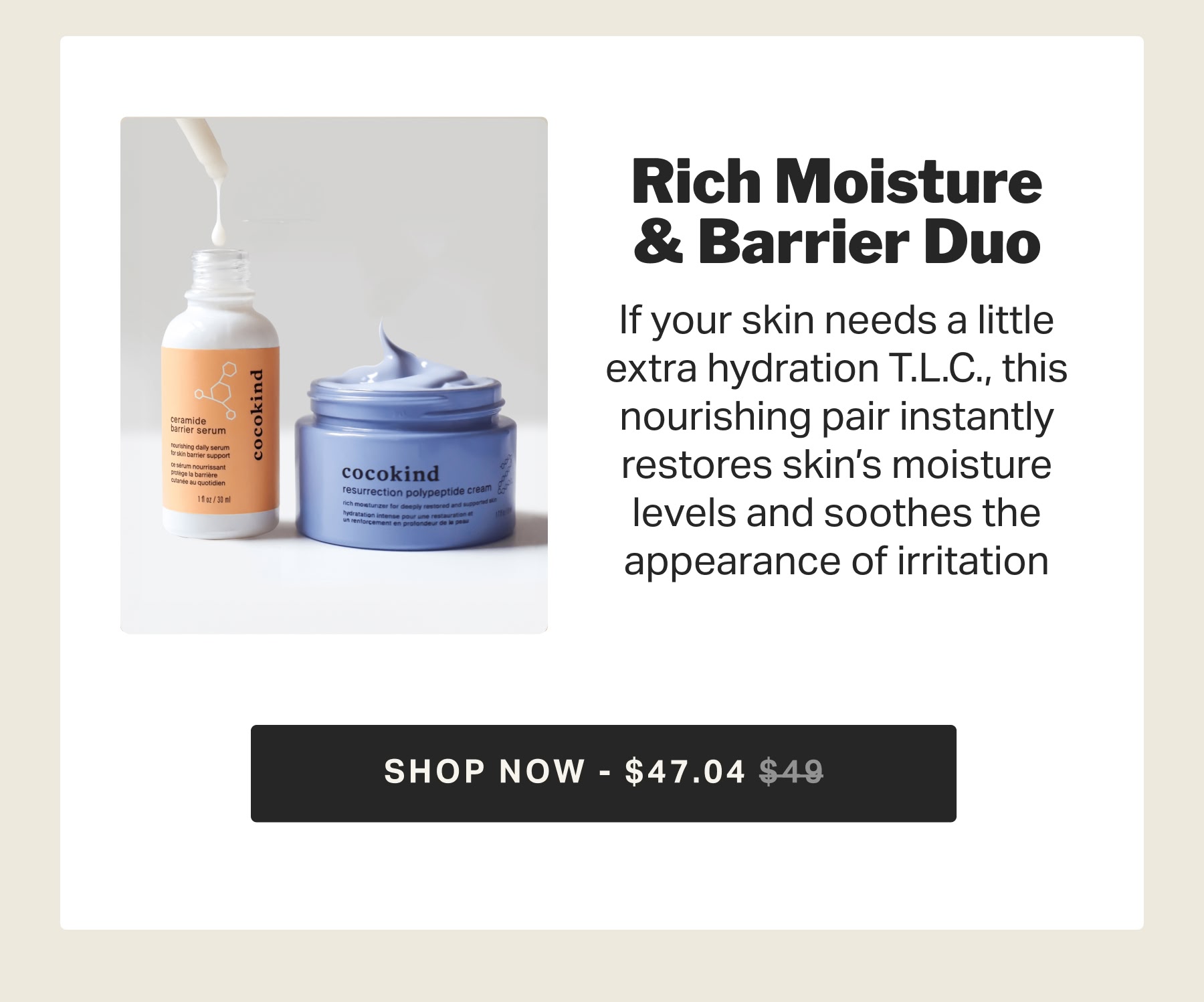Rich Moisture & barrier Duo