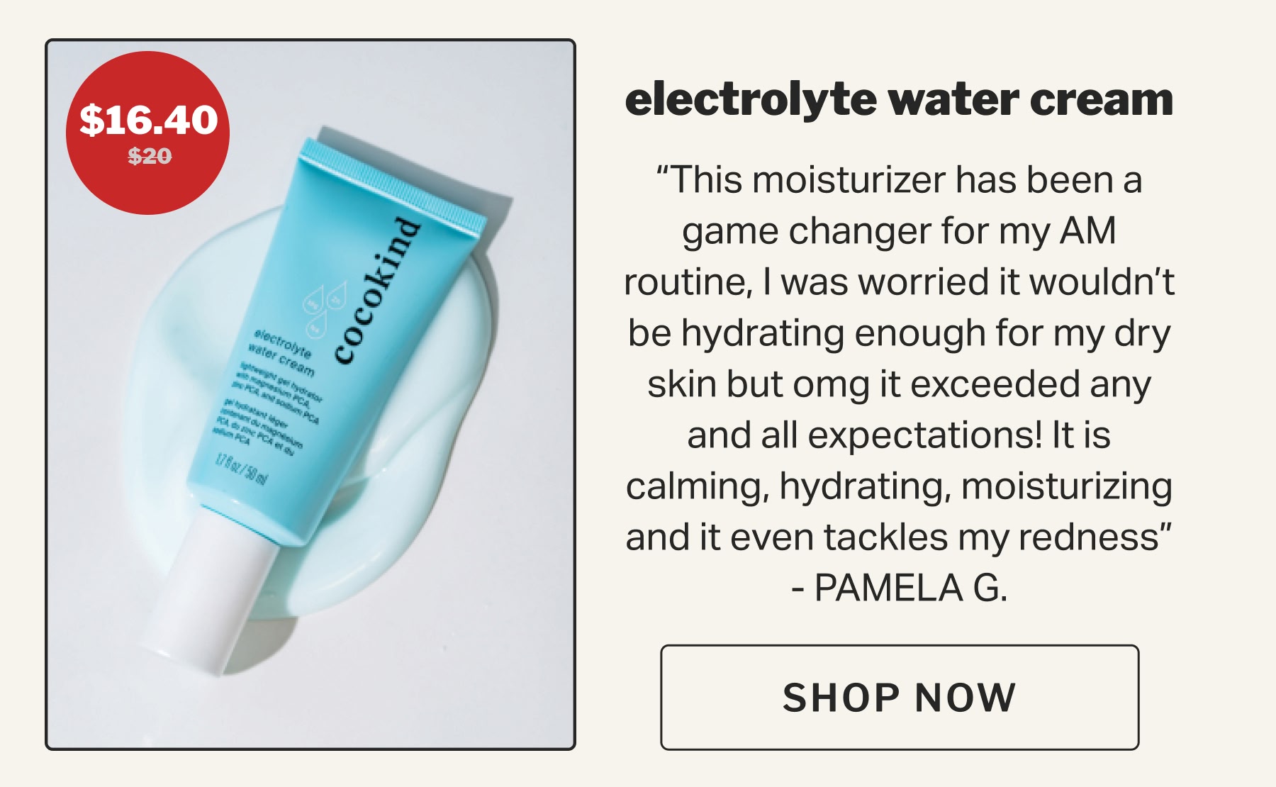 electrolyte water cream
